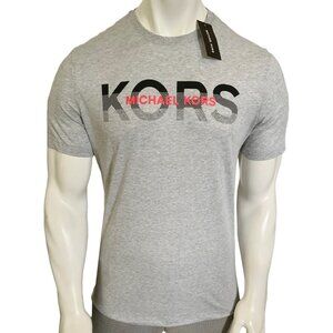 NWT MICHAEL KORS MSRP $58.99 MENS GRAY CREW NECK SHORT SLEEVE T-SHIRT SIZE S M L